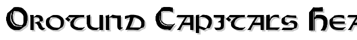 Orotund Capitals Heavy font